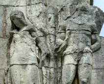 Arc de triomphe - Bas relief représentant des captifs gaulois