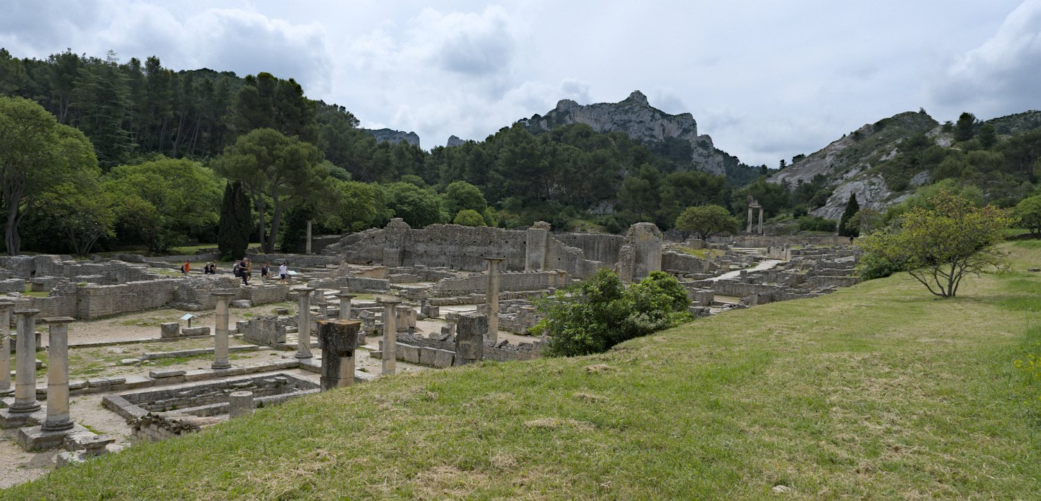Vue panoramique depuis l'entrée du site