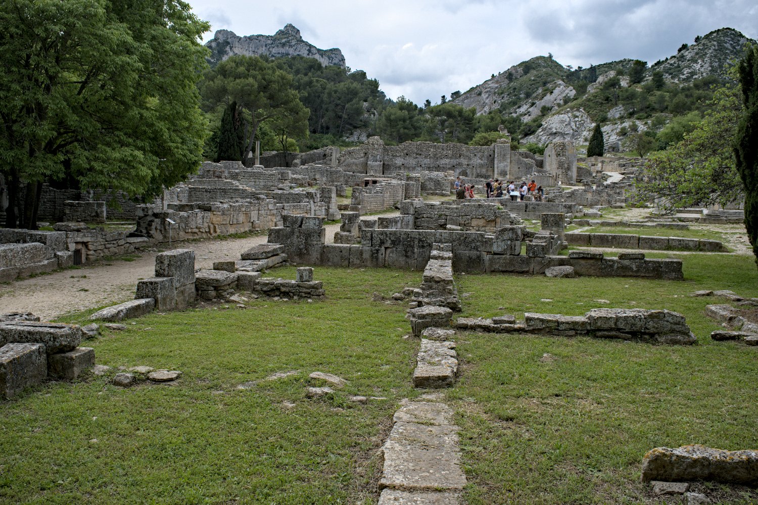 Vue d'ensemble depuis l'entrée du site