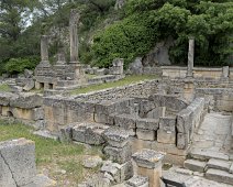 Le temple de Valetudo  'à gauche) et la Fontaine triomphale (au centre)