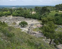 Vue panoramique en direction de l'entrée du site